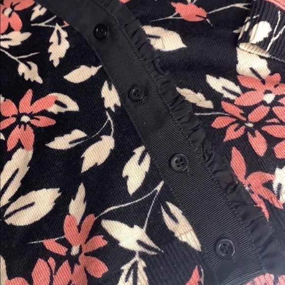 Vintage 1990s Moschino Floral wool Cardigan & Tank Top set women’s medium - Picture 8 of 12